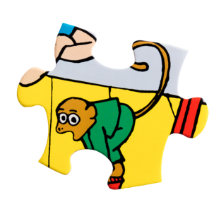 Pippi träpussel 12 bitar, från 3 år