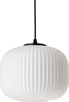 Northlight Ester taklampa glas, 25 cm, vit