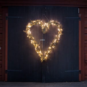 LED ljusslinga med svart kabel utomhus / inomhus, Northlight