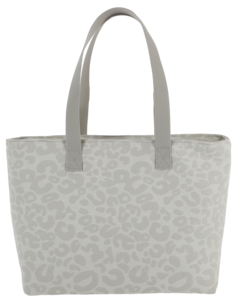 Myk kjøleveske piknik, leopardmønstret grå