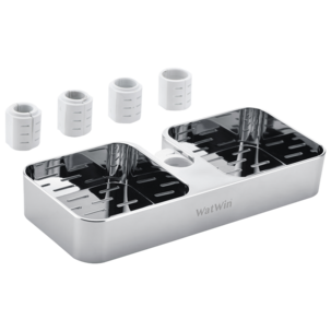 WatWin duschhylla för stång, krom