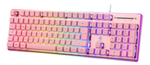 Deltaco Gaming GAM-021-RGB-P Näppäimistö roosa