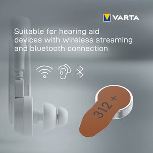 Varta HAB 312 hörapparatsbatteri 1,4 V, 24-pack