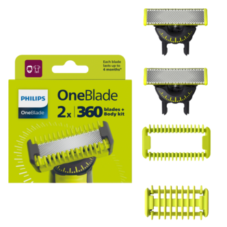 Philips OneBlade 360 Body kit utbytesblad 2-pack, QP624/50