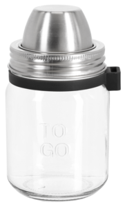 Yoghurtbägare glas / rostfritt stål