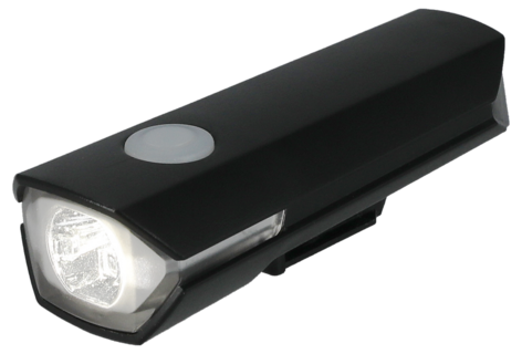 Laddningsbar cykellampa fram, 100 lumen, Asaklitt