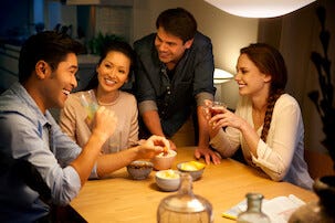 Philips Hue White Ambiance LED-pære E14 mignon 2-pakning