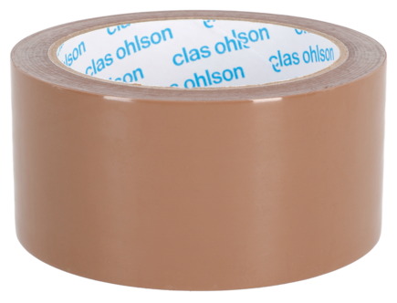 Packtejp tystavrullad brun 50 mm x 66 m 