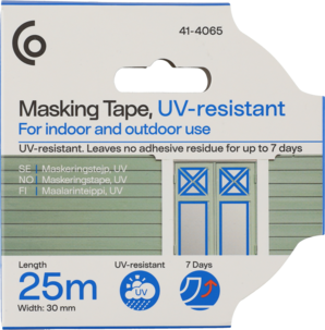 Maalarinteippi ulkokäyttöön, sininen, 30 mm x 25 m