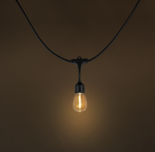 Ljusslinga utomhus solcell glödlampor timer, 11 m