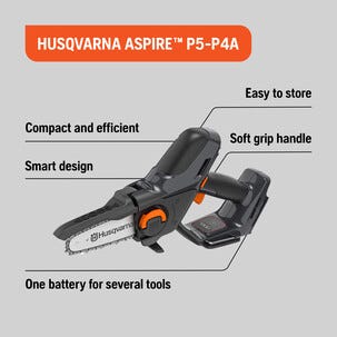 Husqvarna Aspire batteridrevet grensag, 18V P5-P4A