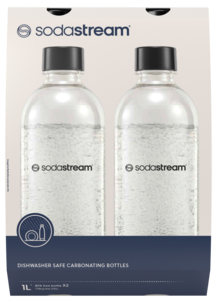 Flaske SodaStream oppvaskmaskinsikker 1,0 liter, 2-pakning