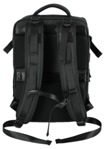 Weekendväska ryggsäck med laptopfack, svart, 22 l