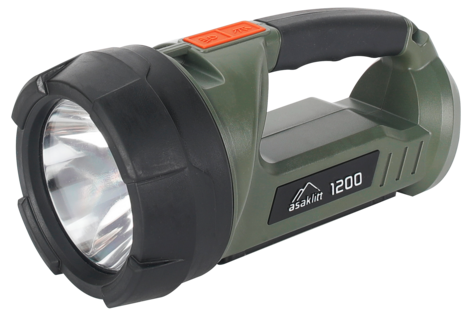 Oppladbar lyskaster og arbeidslampe, 1200 lumen