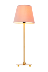 Bordslampa Ball med rosa sammetsskärm, Northlight 