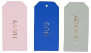 Hängetiketter 12-pack, 4 x 8 cm, FSC