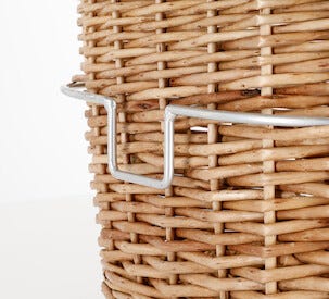 Cykelkorg flätad, Asaklitt