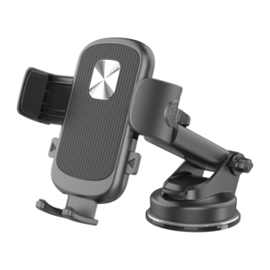 Mobilhållare bil med klämfäste, sugpropp