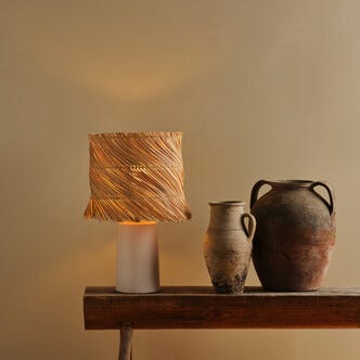 Bordslampa Miranda i rotting och keramik E27, Northlight