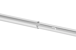 Verhotanko, pujotustanko ja seinäkiinnikkeet, 6,5 cm, valkoinen