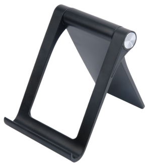Bordstativ til nettbrett og mobil, svart