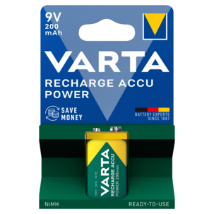 Laddningsbart batteri 9 V VARTA Ready2Use