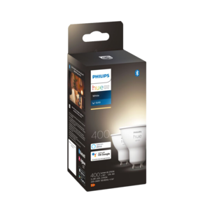 Philips Hue White GU10 LED 5,2 W Bluetooth 2-pakning