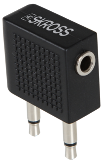 Skross Airplane audio adapter hörlursadapter
