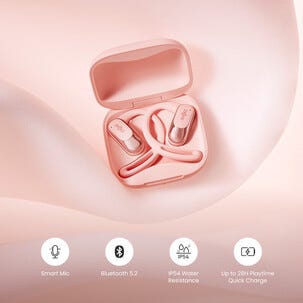 Shokz OpenFit Air open-ear hörlurar, AI brusreducering