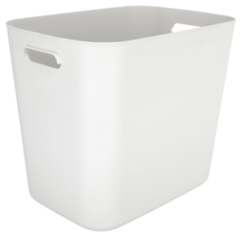 Serenity oppbevaringsboks i plast uten lokk, hvit