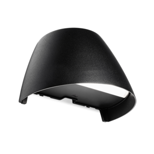 Plejd OUT-02 smart fasadebelysning ned svart vegglampe