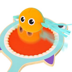 Catch Ball Set Hai Mailapeli puuta, mukana 2 mailaa, yli 3-vuotiaille