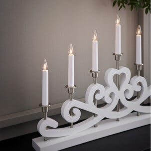 Markslöjd Nightfall adventsstake i tre, 7-armet