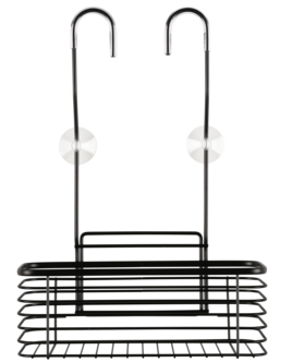 Dusjkurv blandebatteri, stål, med sugekopper