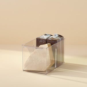 Kylskåpsförvaring med avdelare, transparent