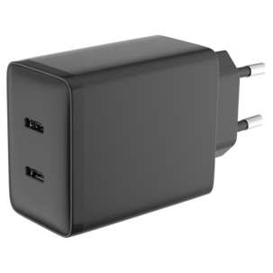 Lader USB-C 2 porter GaN PD, 45 W