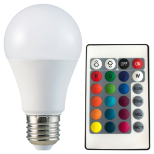 LED-lampa E27 RGB+W