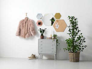 Magnetisk tavla Naga, Hexagonal Ek, 42 cm