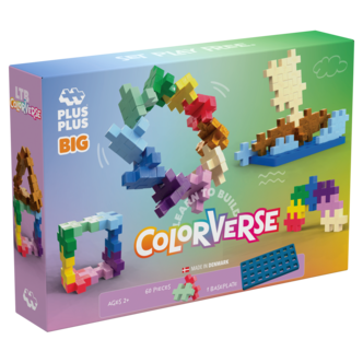 Plus-Plus BIG Lær å bygge Colorverse 60 biter, fra 1 år