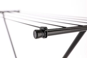 Lite tørkestativ for bruk ute og inne, svart