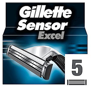 Partaterä Gillette Sensor Excel 5 kpl