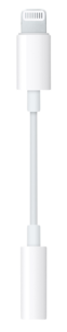 3,5 mm:n sovitin Lightning, Apple