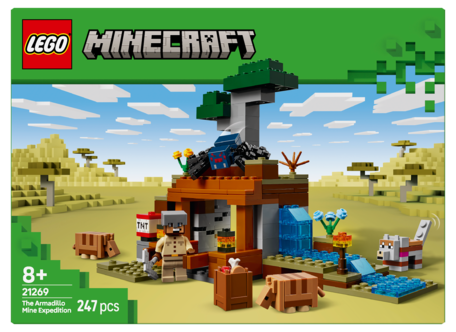 LEGO Minecraft Expeditionen till bältdjursgruvan 21269, från 8 år