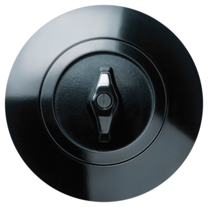 Hager 130 Uppoasennettava virtakytkin kruunu, vipu, posliini