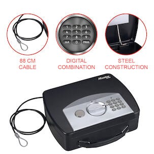 Masterlock bärbar säkerhetsbox med digitalt lås