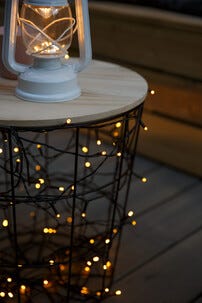 LED ljusslinga med svart kabel utomhus / inomhus, Northlight