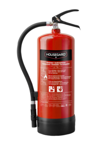 Housegard brannslukningsapparat, rødt skumapparat 6 l, uten tillsatt PFAS