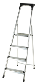 Trappstege aluminium, 4 steg