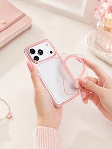 Exibel Swap 2-i-1 mobildeksel for iPhone 18 Pro Max / iPhone 17 Pro Max, rosa