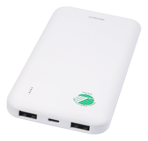 Deltaco Powerbank 10 000 mAh, 2 x USB-A